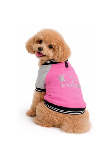 Prıncess - Pembe Gri Kedi Köpek Kolej Ceket