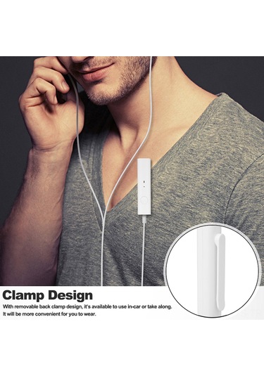 Yunboo Kablosuz Bluetooth Alıcı - Araç Ve Ev Ses Sistemleri İçin 4.1 Aux Bağlantılı Mikrofonlu Müzik Kutusu