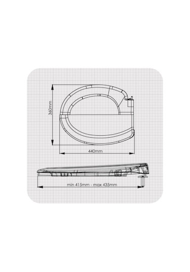 Rona Kırmızı Tisa Thermoplast Standart Klozet Kapağı (Üstten Mont