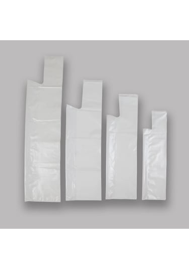 Doku Ambalaj Atlet Poşet T-shirt Bag Orjinal 1kg Taşıma Torbası Alişveriş Küçük Boy 24x45