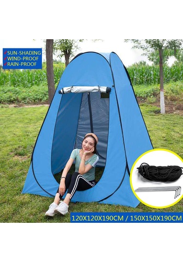 Kenpazar Kamp Alanı Duş Giyinme Wc Çadırı Fotoğrafcı Prova Kabini 190x120x120 Çok Renkli