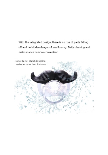 Xindoker 6 Aydan Büyük Bebekler İçin Yiyecek Dereceli Silikon Sakal Desenli Emzik, Bpa'sız, Güvenli Ve Eğlenceli