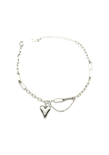 Royaleks Kalp Halhal - Gümüş Çok Renkli