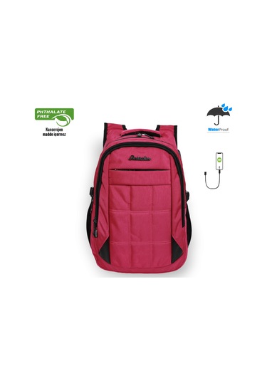 Konfores 1552 Unisex Anatomik Sırt Okul Çantası Pembe