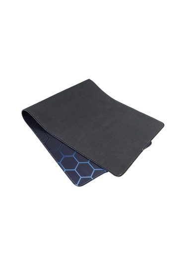 Kaymaz Kauçuk Kumaş Yüzey Oyunu Mouse Mat Klavye Pedi, Boyut: 60 X 30 X 0.2cm Mavi Petek