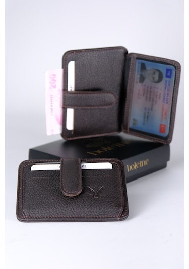 Boleine Unisex Deri Kartlık Ares Bl2003 Acı Kahverengi