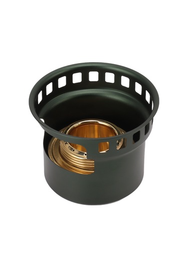 Mufunye Yeşil Taşınabilir Alkol Ocağı - Ev Ve Dış Mekan Kullanıma Uygun, Çay Pişirme, Isıtma, Fırınlama - Bakır Ve Alüminyum Alaşımlı, Hava Gazlı Tasarım Koyu Yeşil