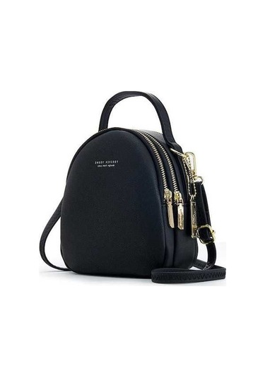 Ganzhoushop Sırt Sırt Saf Renk Küçük Kapasiteli Çantaları Çantaları Çantaları Büyük Black Bayan Bayan Bayan Basit Wj Siyah