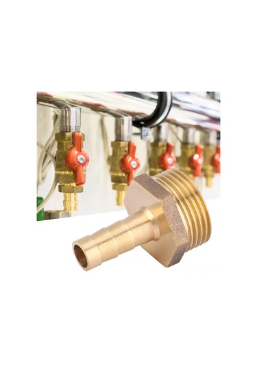 Samdoo 2 Adet G3/4 Erkek Dişli Bakır Boru Bağlantısı, 10mm Çaplı, Gaz Ve Sıvı İçin, Yüksek Basınç Ve Sıcaklık Dayanıklı, Anti-koroziv