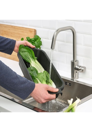 Süzgeç, Antrasit, 48x18x10 Cm Gri