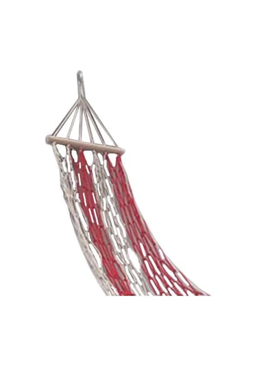 Suntek Kamp Hamak Ağır Katlanır Plaj Veranda Kırmızı-beyaz Beyaz - Kırmızı