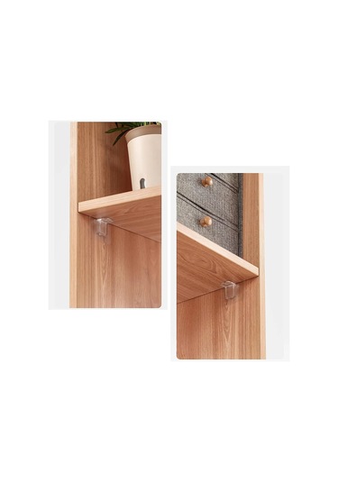 Kendinden Yapışkanlı Raf Tutucu, 5kg Kapasiteli, 10 Adet, Şeffaf