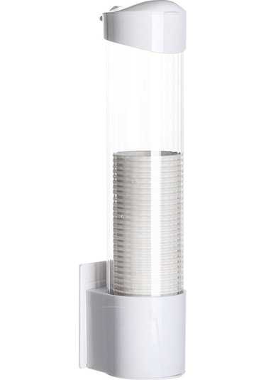 Wezone Ev İçin Otomatik Bardak Alma Aleti - Deliksiz Duvar Tipi, Toz Koruyucu Tek Kullandım Bardak Rafı Yeni Beyaz Diğer