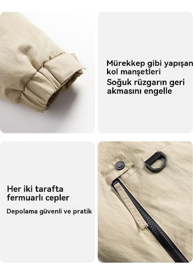 Kadın Grafen Pamuklu Ceket Haki