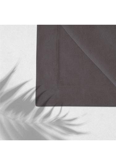 6'lı Kadife Dokulu Servis Peçetesi Gri