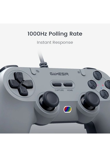 Elmpaly Gamesir Tegenaria Lite Green Kablolu Oyun Kumandası Switch Android İos Uyumlu Pc Steam İçin 90lar Tasarım Hall Çubuk 1000hz Titreşim