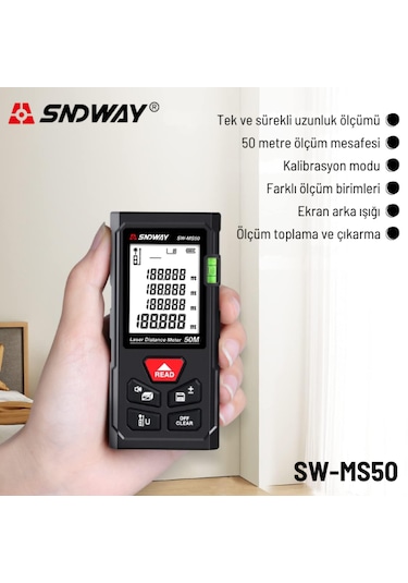 Sndway Sw-ms50 Başlangıç Serisi 50 Mt Lazermetre