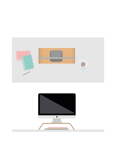 Monitör Standı Ceviz