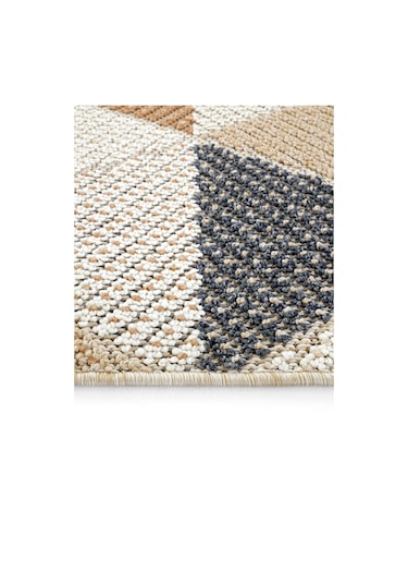 Cool Halı Bress 1405 Bej Mutfak Halısı Bukle Dokuma Saçaklı Tezgah Önü Leke Tutmaz İskandinav Yolluk