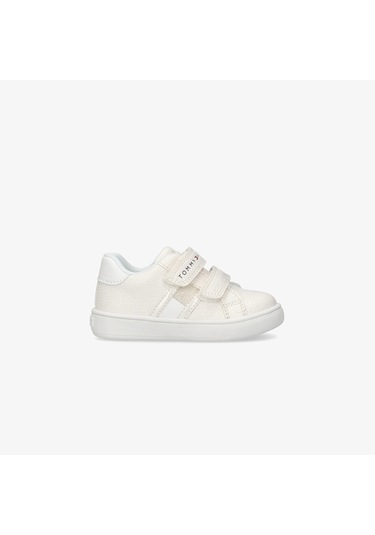 Tommy Hilfiger Flag Velcro Bebek Bej Spor Ayakkabı T1a9-33726-0375100 Bej