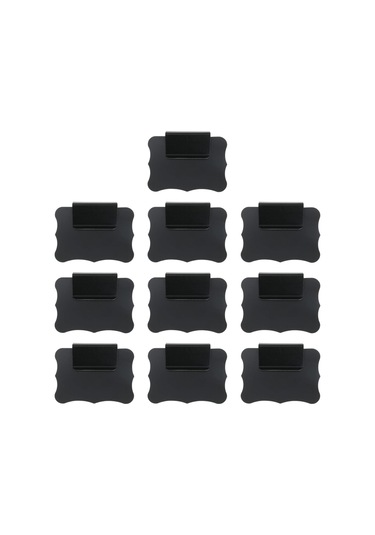 Suntek 10x Depolama Sepetleri Kutu Etiketleri Pvc Sepet Ofisler Siyah