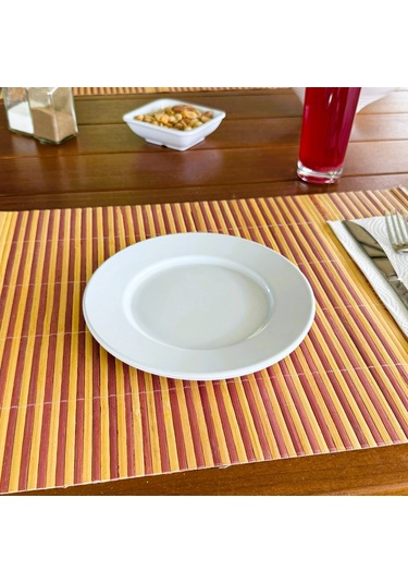 Alezy 597 Göreme Melamin Termostar Grm Servis Tabak 17 Cm Beyaz