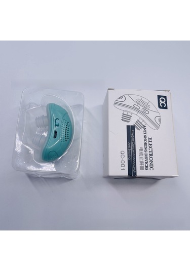 Qingmipy Silikon Burun Tıkanıklığı Ve Horlama Engelleme Aleti - Uyku Sağlığı İçin Elektrikli Burun Spreycisi 1. Nesil Yeşil -吸塑 Paket
