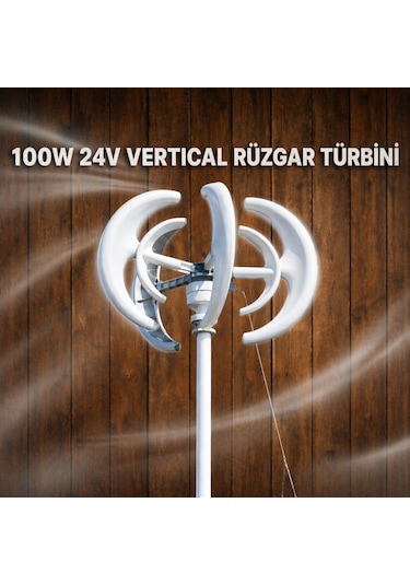 100w 24v Vertical Rüzgar Türbini