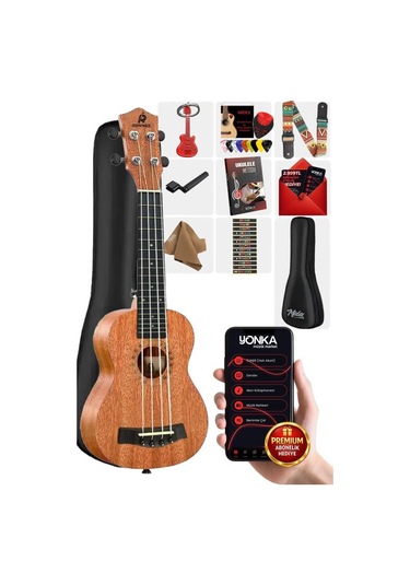 Rennes RD-24 Concert Ukulele (Çanta Capo Askı Metod Pena)