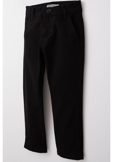 Breeze Erkek Çocuk Pantolon Gabardin Basic 3-7 Yaş Siyah
