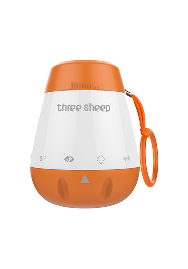 Maiyame Turuncu Bebek Uyku İyileştirici - 6 Sakinleştirici Ses Bebek Ağızkuvveti Algılama - Şarj Edilebilir Pilli Beyaz Gürültü Cihazı Turuncu