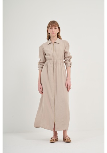 Ftz Modal Elbise Taş 31033 Taş