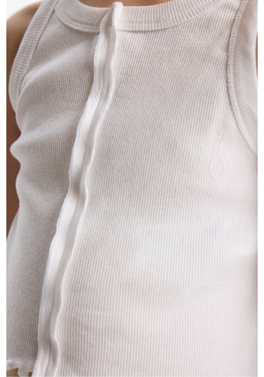 Defacto Kız Çocuk Bisiklet Yaka Atlet E6741a825hswt34 Beyaz