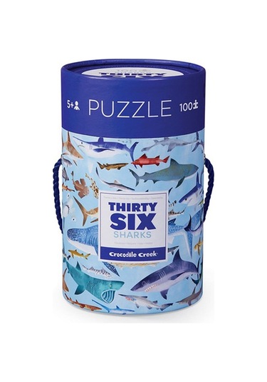 Crocodile Creek Puzzle - 100 Parça - Köpek Balıkları