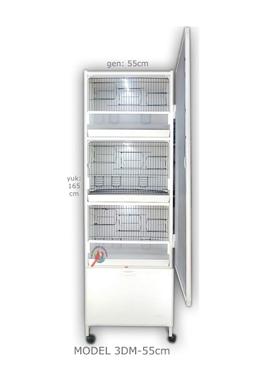 İstanbul Kafes Model 3D Pvc Kuş Dolabı