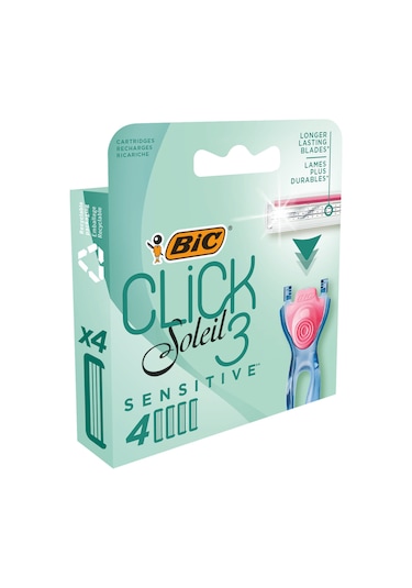 Bic Click Soleil Sensitive Kadın Traş Bıcağı 4'lü