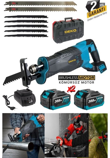 Deko DK7388 Tilki Kuyruğu Testere + 7 Bıçak Set