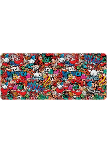 HELİXSUN GRAFITTI  Mouse Pad Büyük Boy Gaming Oyuncu Xl 70x30 Cm