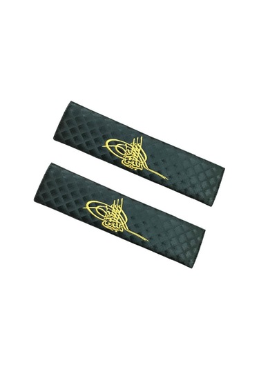 Oto Emniyet Kemer Kılıfı Pedi Osmanlı Tuğra Sarı (414341780)