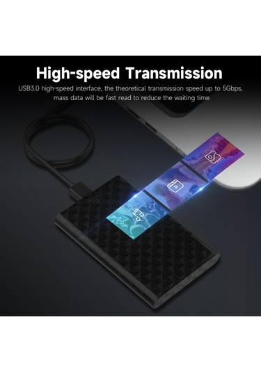 Maiyame Lenovo S-02 2.5" Sata Dış Hdd Kutusu - Usb 3.0 5gbps Hızlı Aktarım, Uasp Destekli, Araçsız Kurulum, 9.5mm Ve Altı Diskler İçin