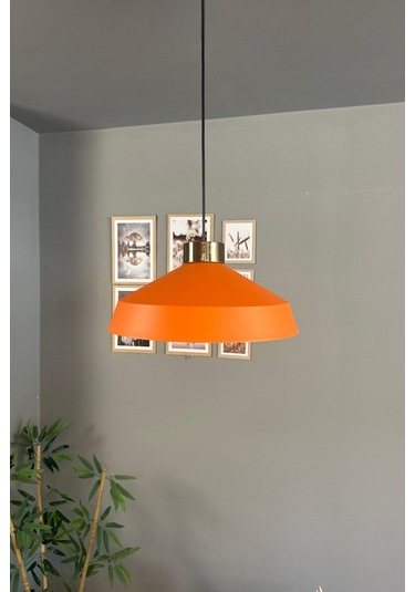 Lema Turuncu Tekli Avize Plafonyer Başlık Sarkıt Lamba Restoran Cafe Salon Avizeleri Turuncu