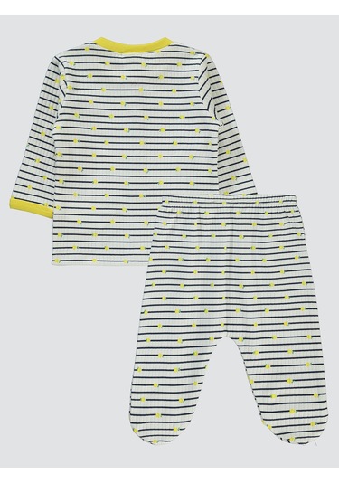 Civil Baby Kız Bebek Pijama Takımı 1-6 Ay Sarı Sari