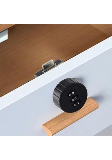 Ebitda Suntek Dolap Kod Kilidi Anahtarsız Siyah-yuvarlak-39x39mm, Kilitli Kapı Yedek Anahtarsız