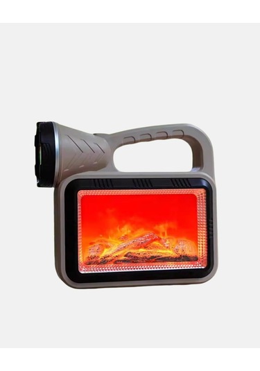 Solar Alev Işığı Cob Teknolojili Taşınabilir El Feneri Ve Kamp Lambası Çok Renkli