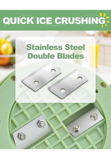 Ulzyvf Kar Koni Makinesi Traş Buz Makinesi Manuel Buz Tıraş, Yeşil Yeşil