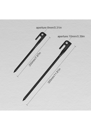 Padalink "dayanıklı Çelik Çadır Kazığı - 20cm Yüksek Mukavemetli Kamp & Plaj Sabitleme Aparatı" Çok Renkli