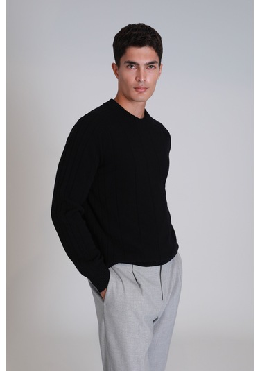 Lufian Lıght Erkek Kazak Siyah Siyah 112090139100100 Siyah