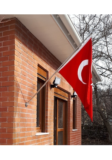 Bayrak Direği. Direk 155Cm. + 70X105Cm Türk Bayrağı