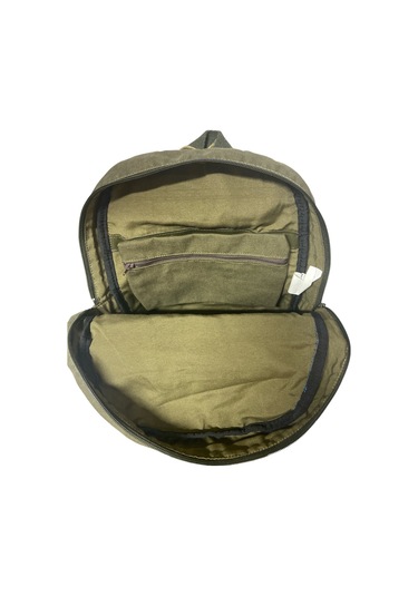 Kaliteli Renkli Vintage Disayn Günlük Sırt Gezi Okul Seyahat Çantası 31 Cm X 41 Cm Açık Haki