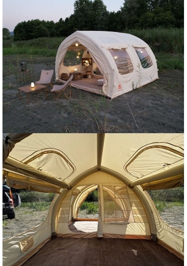 Shufa Glamping Tekne Şekilli Çadır 400x350x220 Cm Çok Renkli